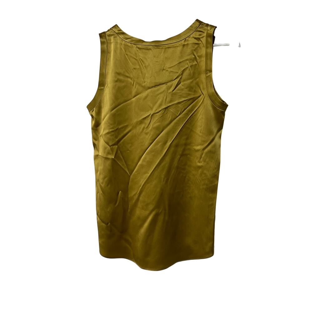 LAFAYETTE 148 WOMENS PETITE XSMALL REVERSIBLE PERLA TANK TOP BLOUSE DESERT GRASS - Picture 3 of 12